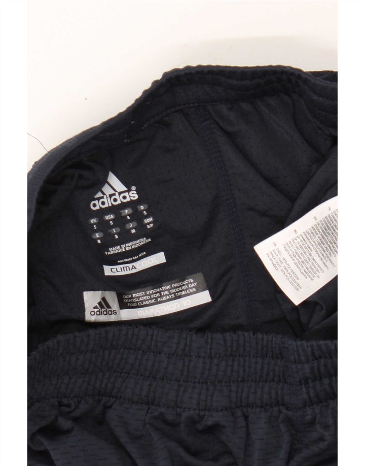 Pantaloncini sportivi Adidas Climacool da uomo piccoli in poliestere blu navy