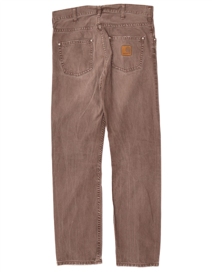 Jeans dritti da uomo Carhartt W30 L32 cotone grigio