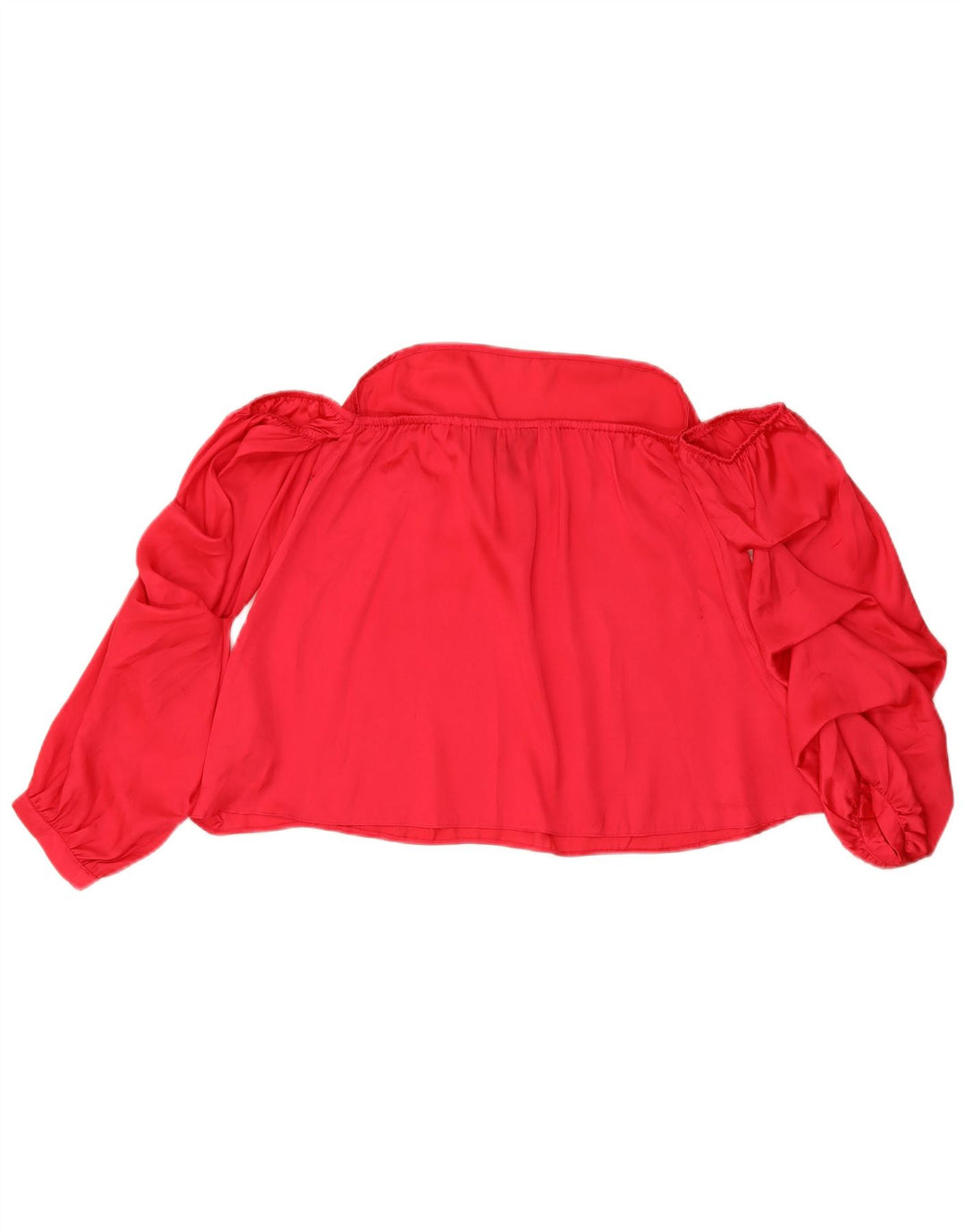 Top da donna con spalle scoperte Lipsy UK 10 piccolo poliestere rosso