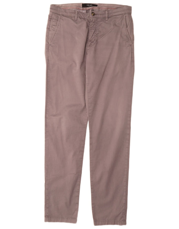 Pantaloni Chino Slim Uomo Liu Jo IT 46 Small W30 L32 Cotone Grigio