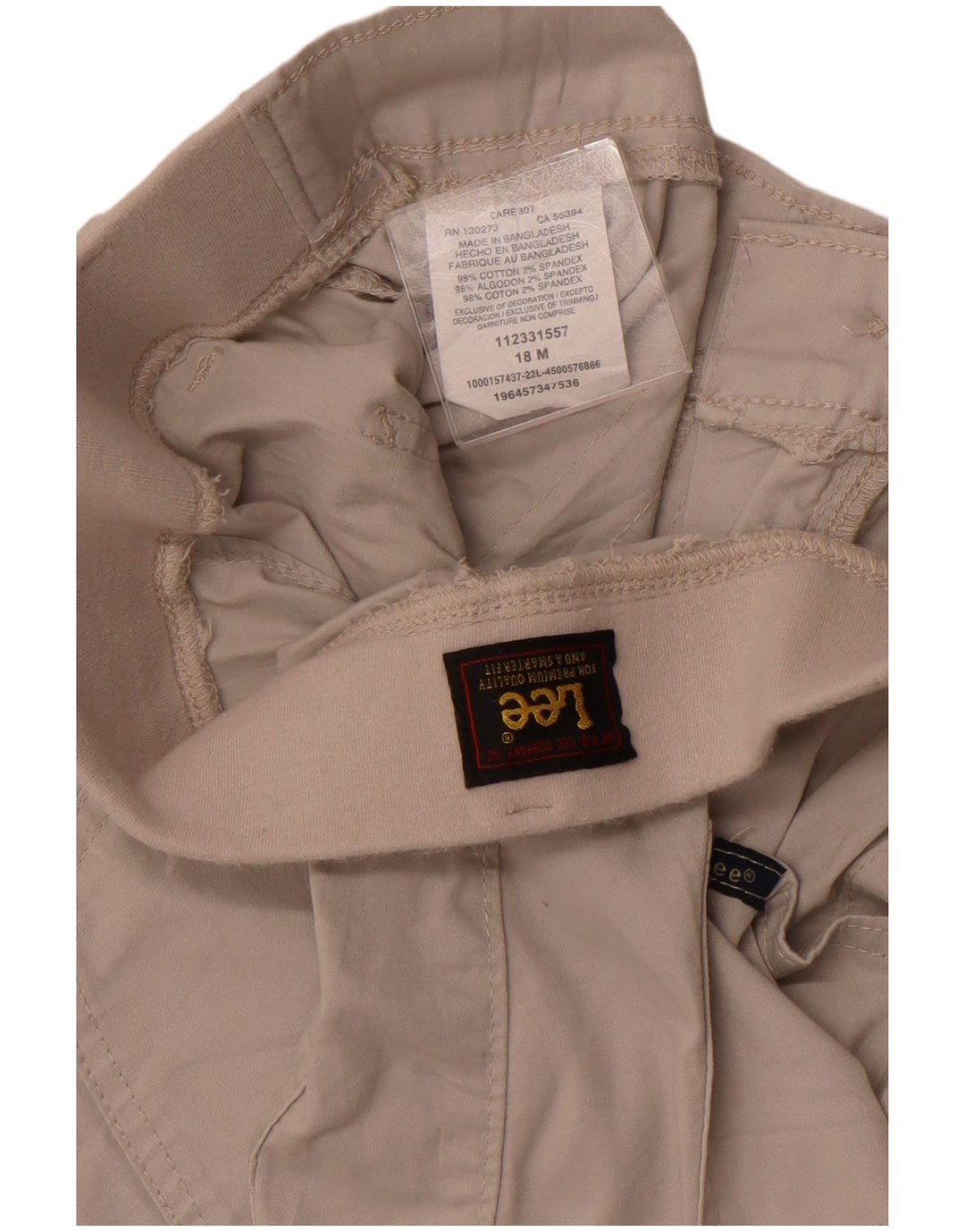 Pantaloncini casual da donna LEE US 18 2XL W38 Cotone beige