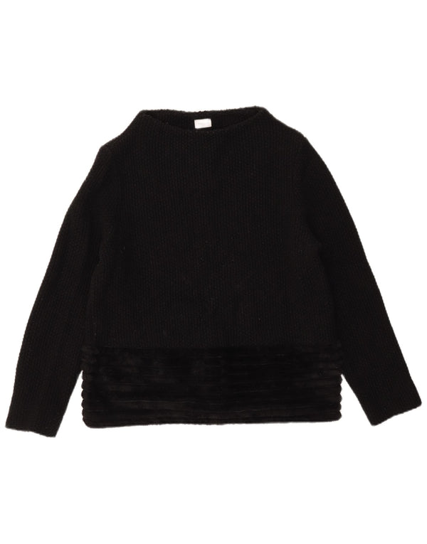 Maglione da donna Marella con scollo a barca UK 14 Acrilico nero medio