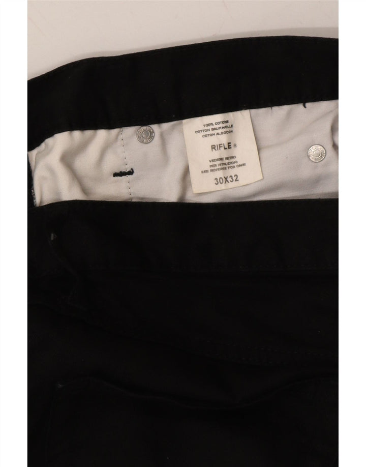 RIFLE Mens Slim Jeans W30 L32 Black Cotton Vintage Rifle and Second-Hand Rifle from Messina Hembry 