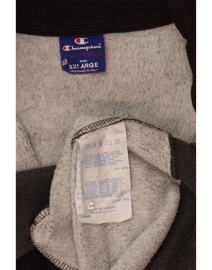 Giacca da tuta da uomo Champion 2XL Cotone chiazzato grigio