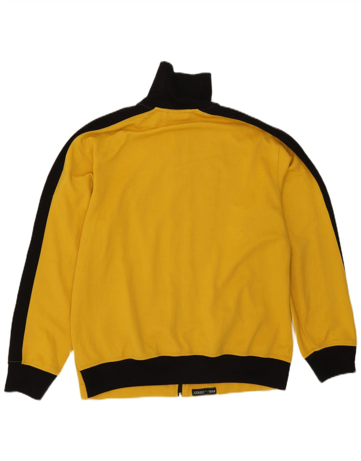 Giacca da tuta da uomo Puma Large in poliestere color block giallo