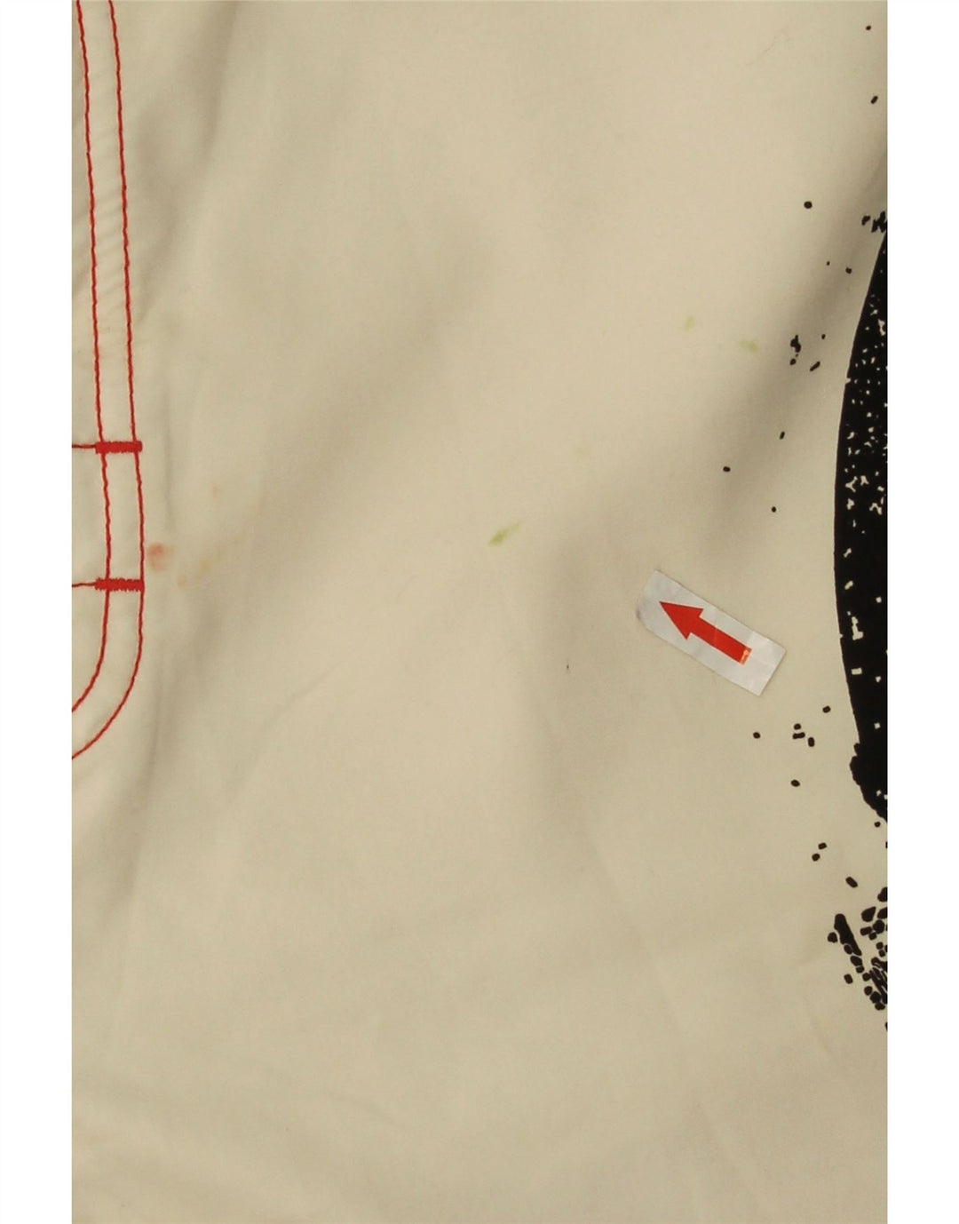 Pantaloncini da bagno grafici da uomo Quiksilver grandi in poliestere color block bianco