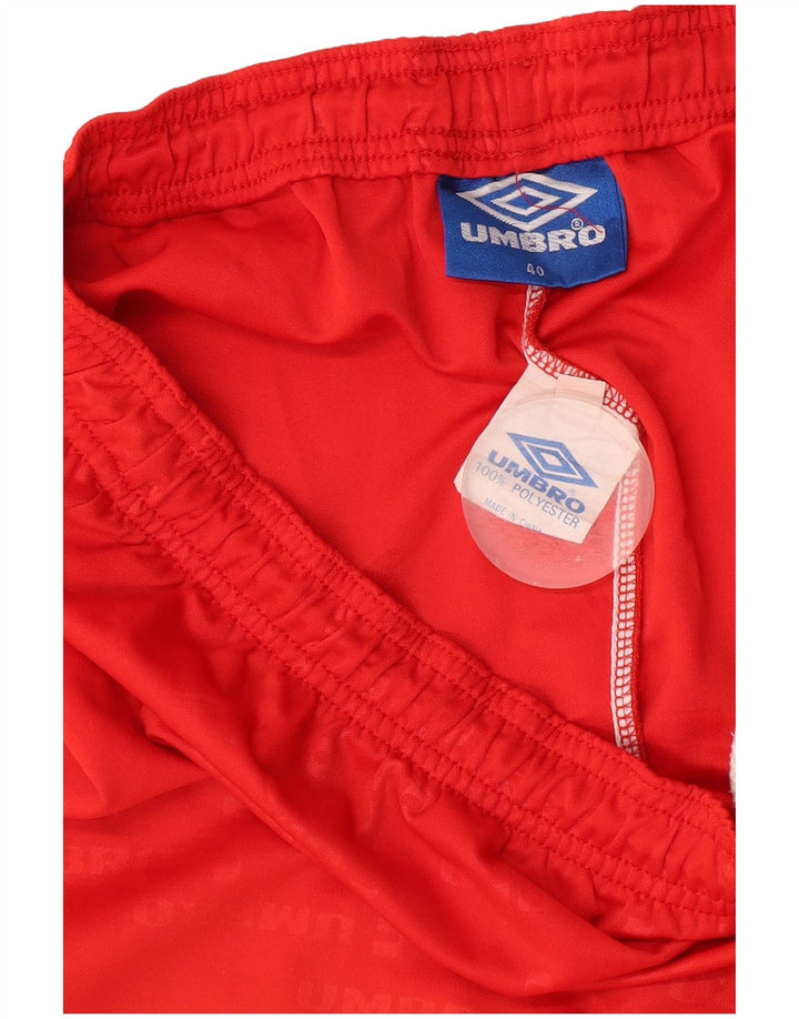 Pantaloncini sportivi grafici da uomo Umbro XL rosso poliestere