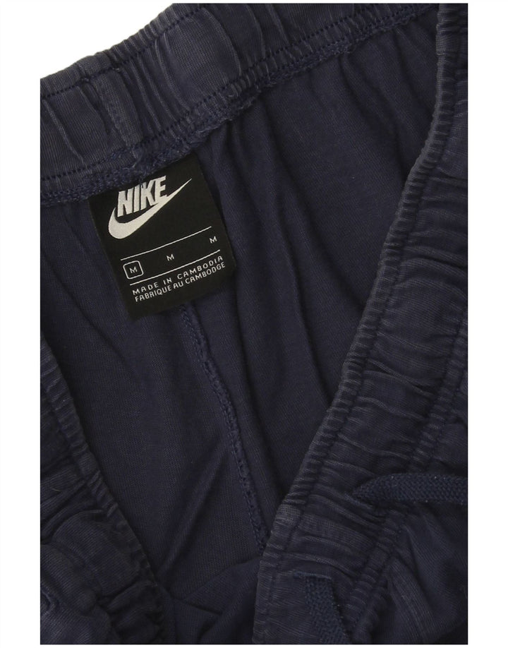 Pantaloncini sportivi Nike da uomo, cotone medio blu navy