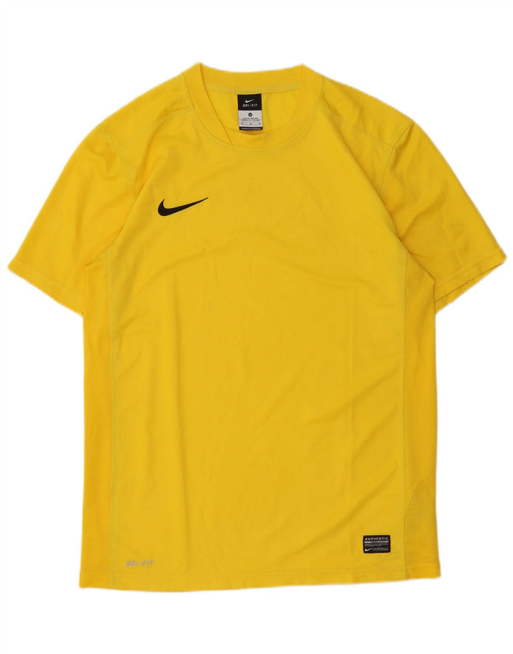 T-shirt da uomo Nike Dri Fit Top in poliestere giallo medio