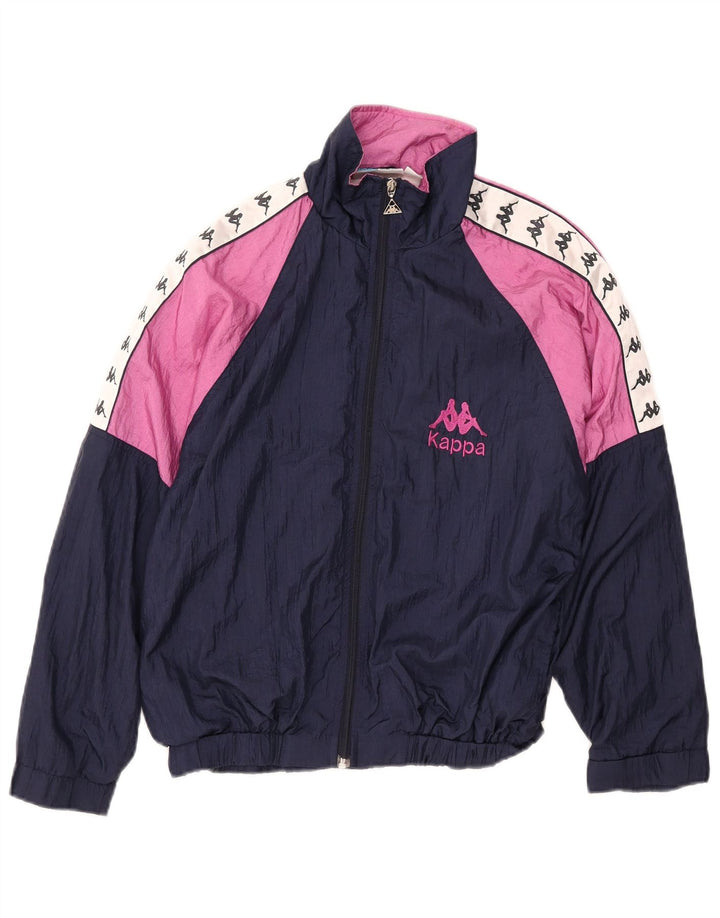 Giacca da ginnastica grafica per ragazzi KAPPA 13-14 anni Blu navy Colourblock