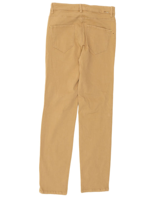 Pantaloni casual slim da donna Zara EU 38 Small W28 L30 Cotone beige