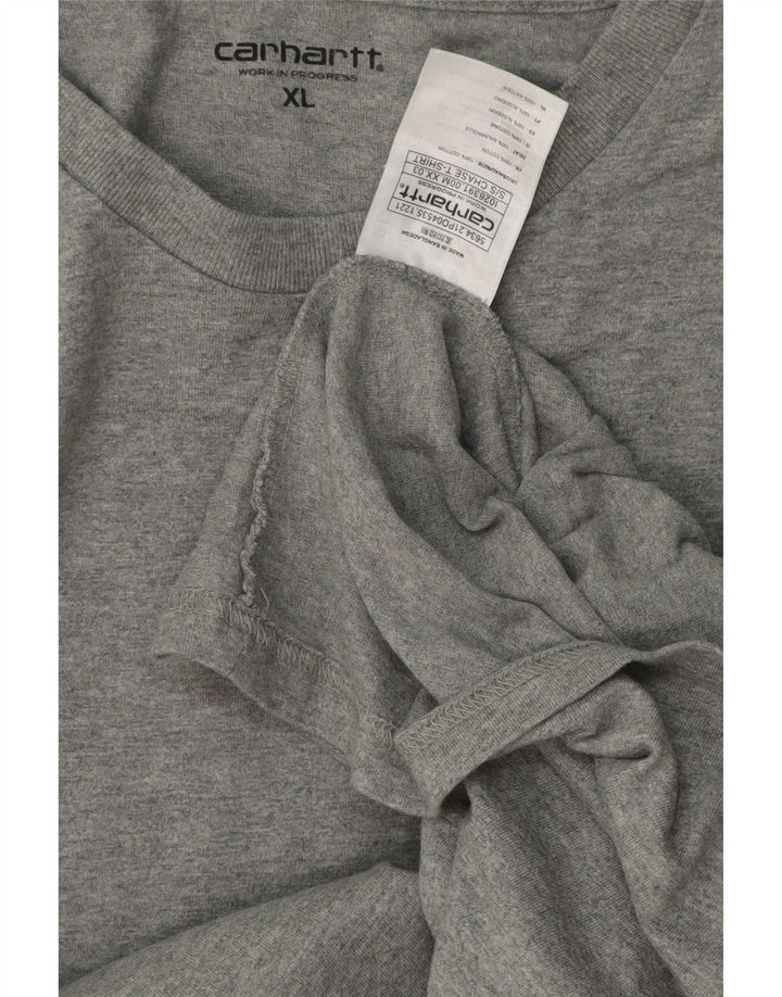 T-shirt da uomo Carhartt Top XL in cotone grigio