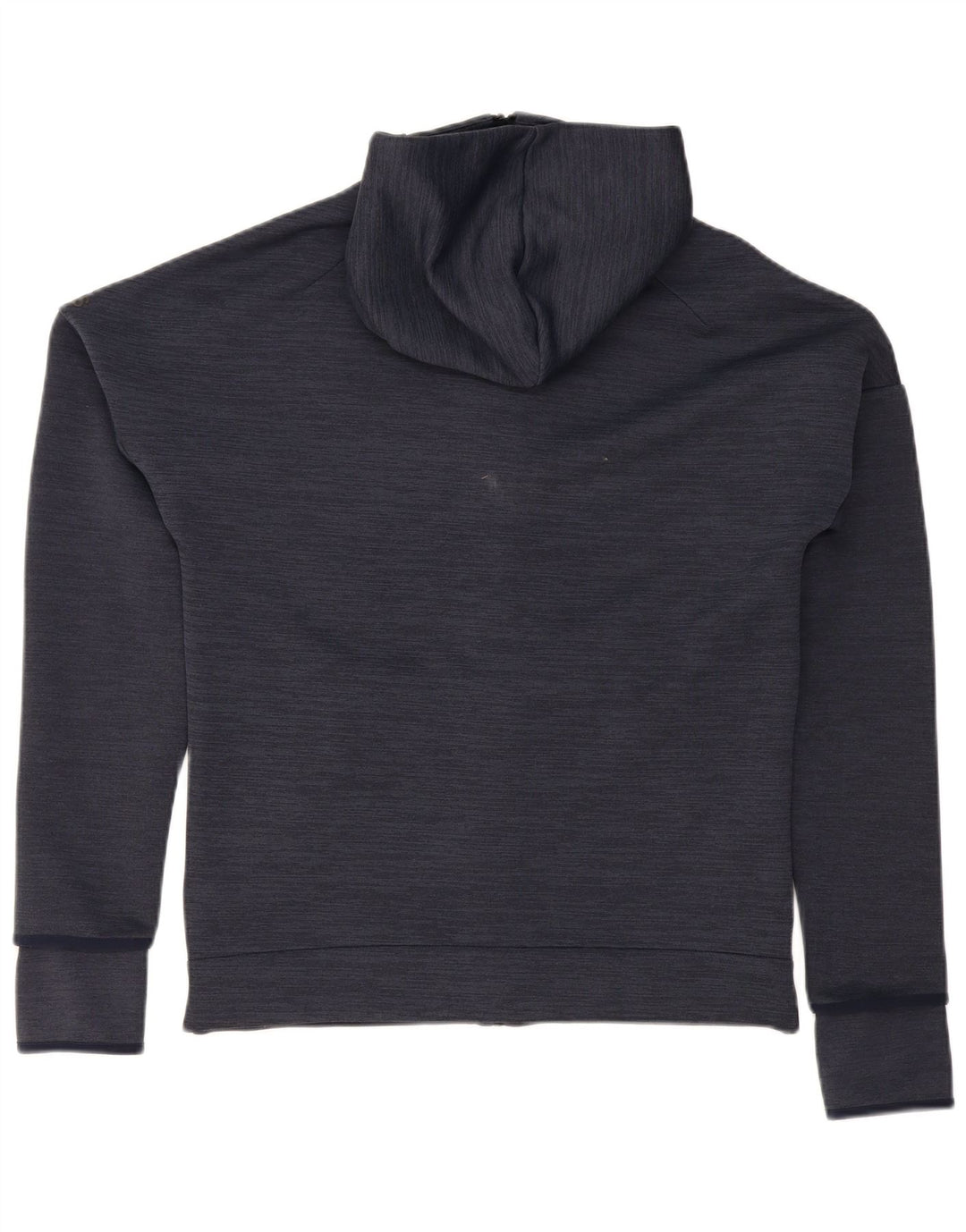 ADIDAS Mens Zip Hoodie Sweater Medium Navy Blue Polyester