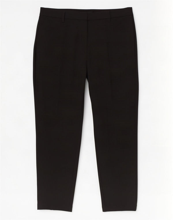 Pantaloni da abito a vita alta da donna Marks & Spencer UK 16 Large W34 L27 Nero