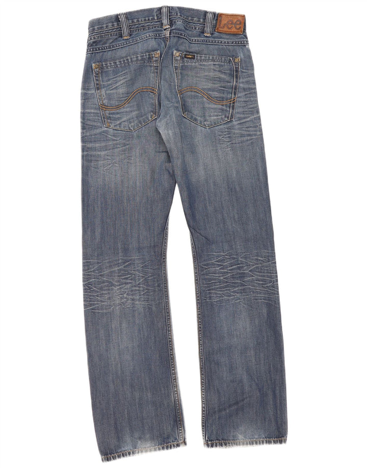 Jeans dritti da uomo con inserto Flint Lee W32 L34 cotone blu