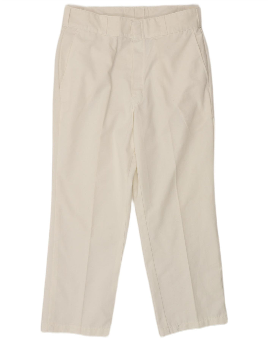 Pantaloni chino dritti da uomo Dickies W34 L28 poliestere bianco
