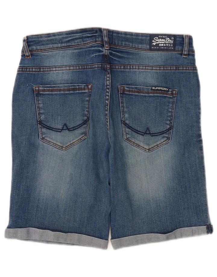 Bermuda da uomo in denim Superdry W30 cotone blu medio