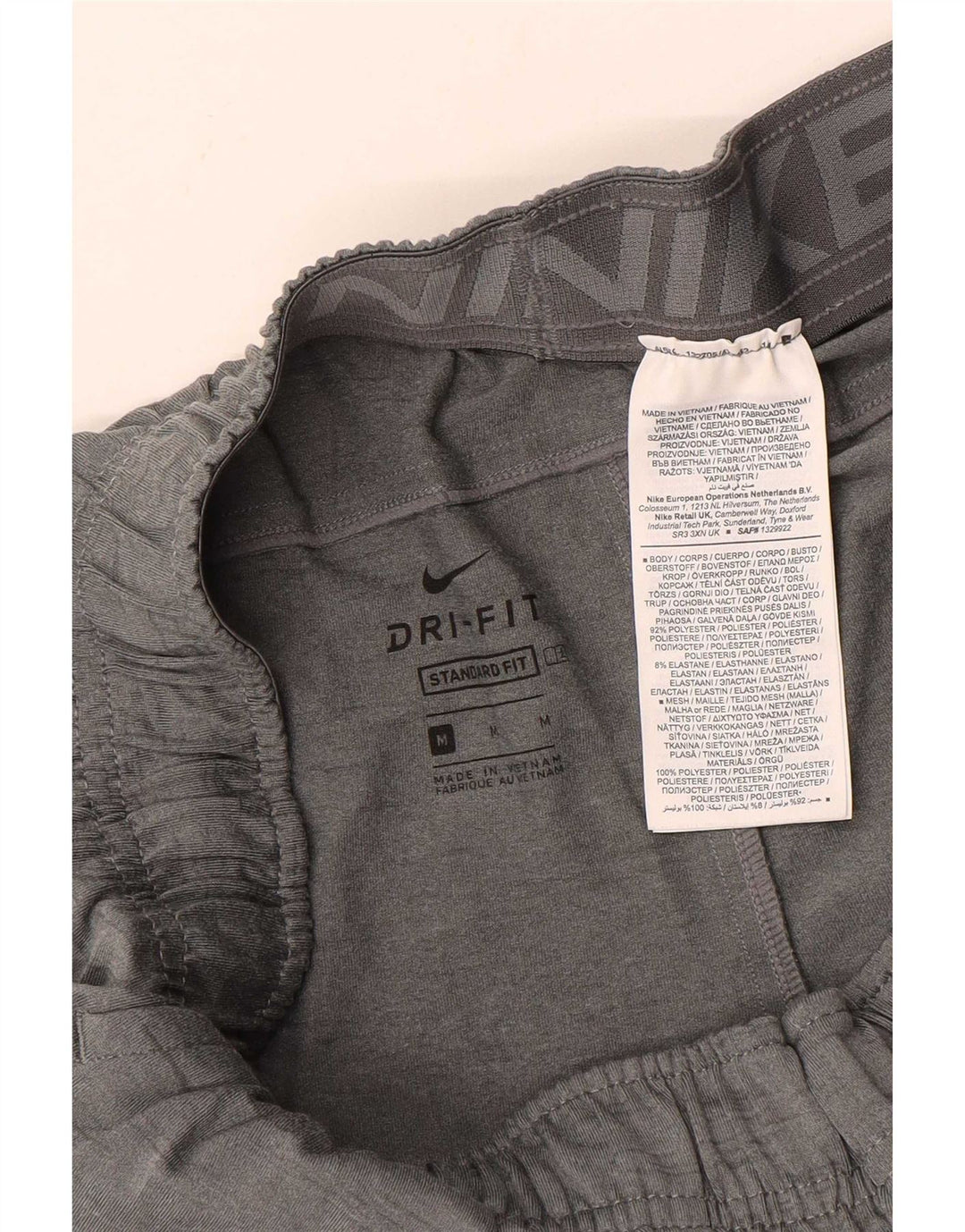 Pantaloncini sportivi Nike Dri Fit Standard da uomo in poliestere chiazzato grigio medio