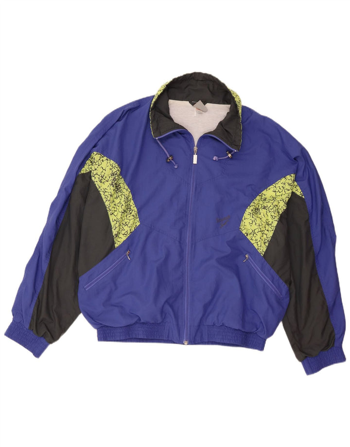 Giacca da ginnastica da uomo Triumph XL XL in poliestere color block blu