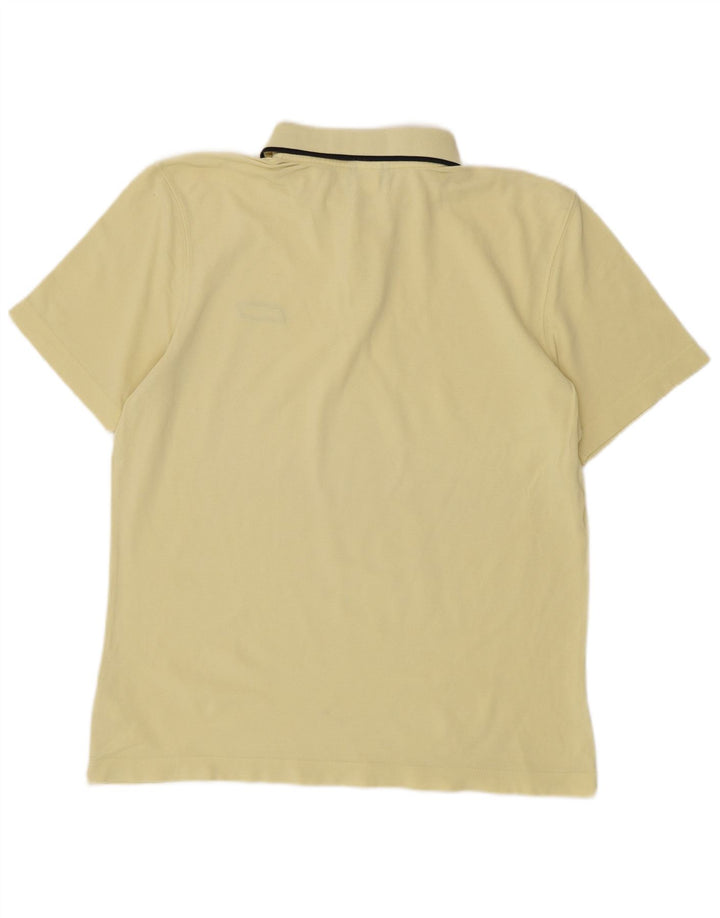 Polo REEBOK da uomo in cotone giallo medio