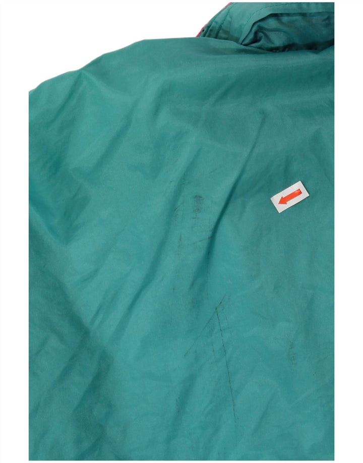 Giacca antipioggia da uomo con cappuccio PUMA UK 42 XL Nylon color block blu