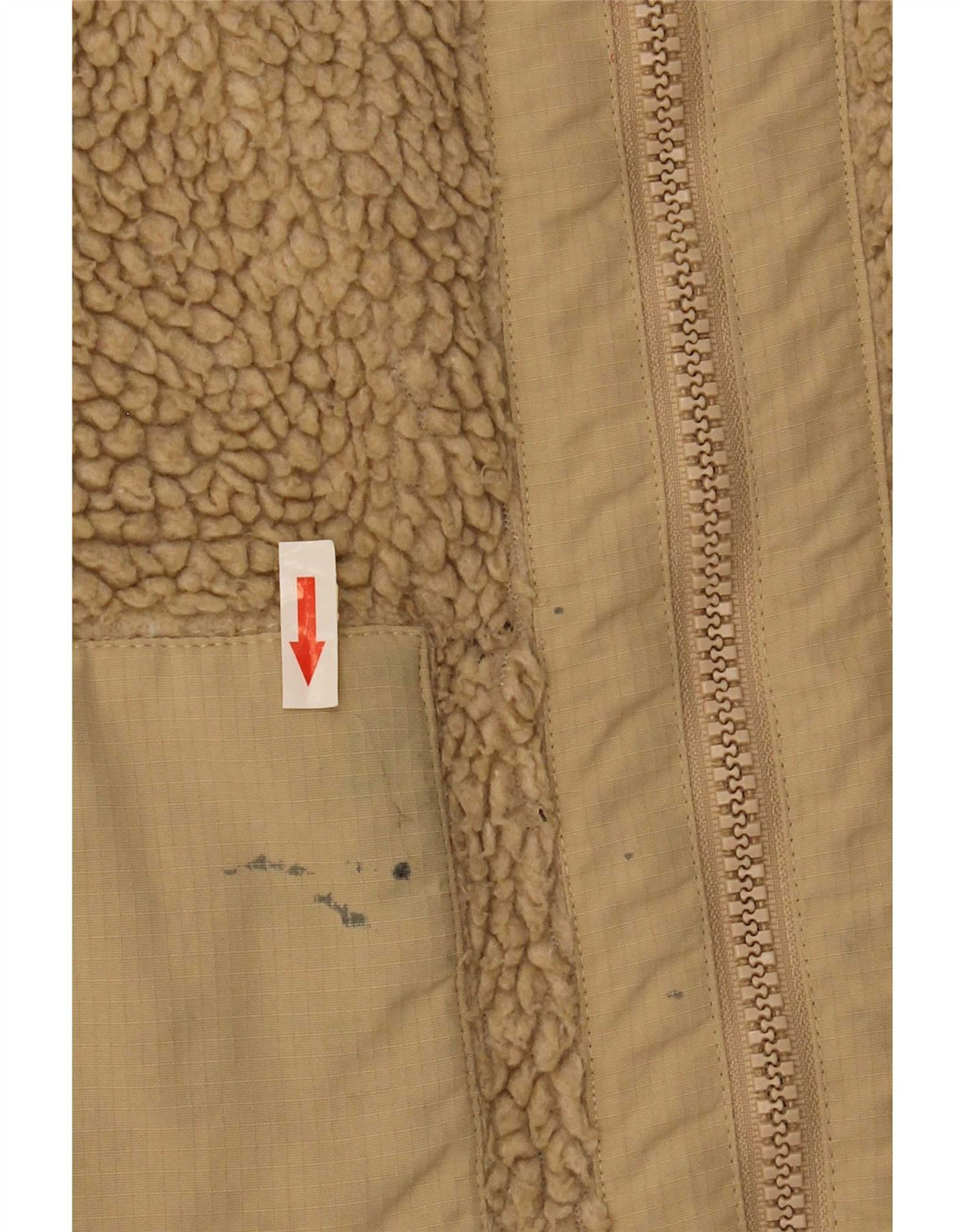Giacca in pile da uomo Urban Outfitters UK 36 Small Beige Poliestere