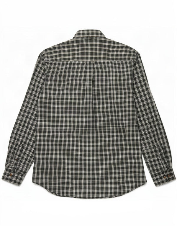 Eddie Bauer Camicia da uomo in flanella vestibilità regolare in cotone a quadri verdi piccoli