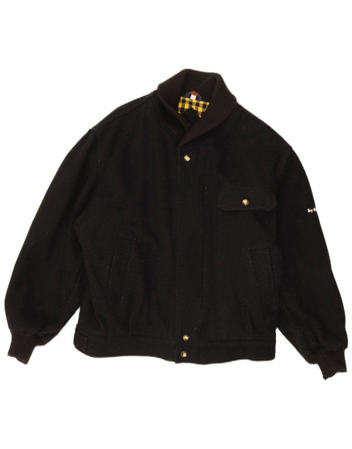 Giubbotto bomber da uomo Ivy Oxford UK 42 XL lana nera