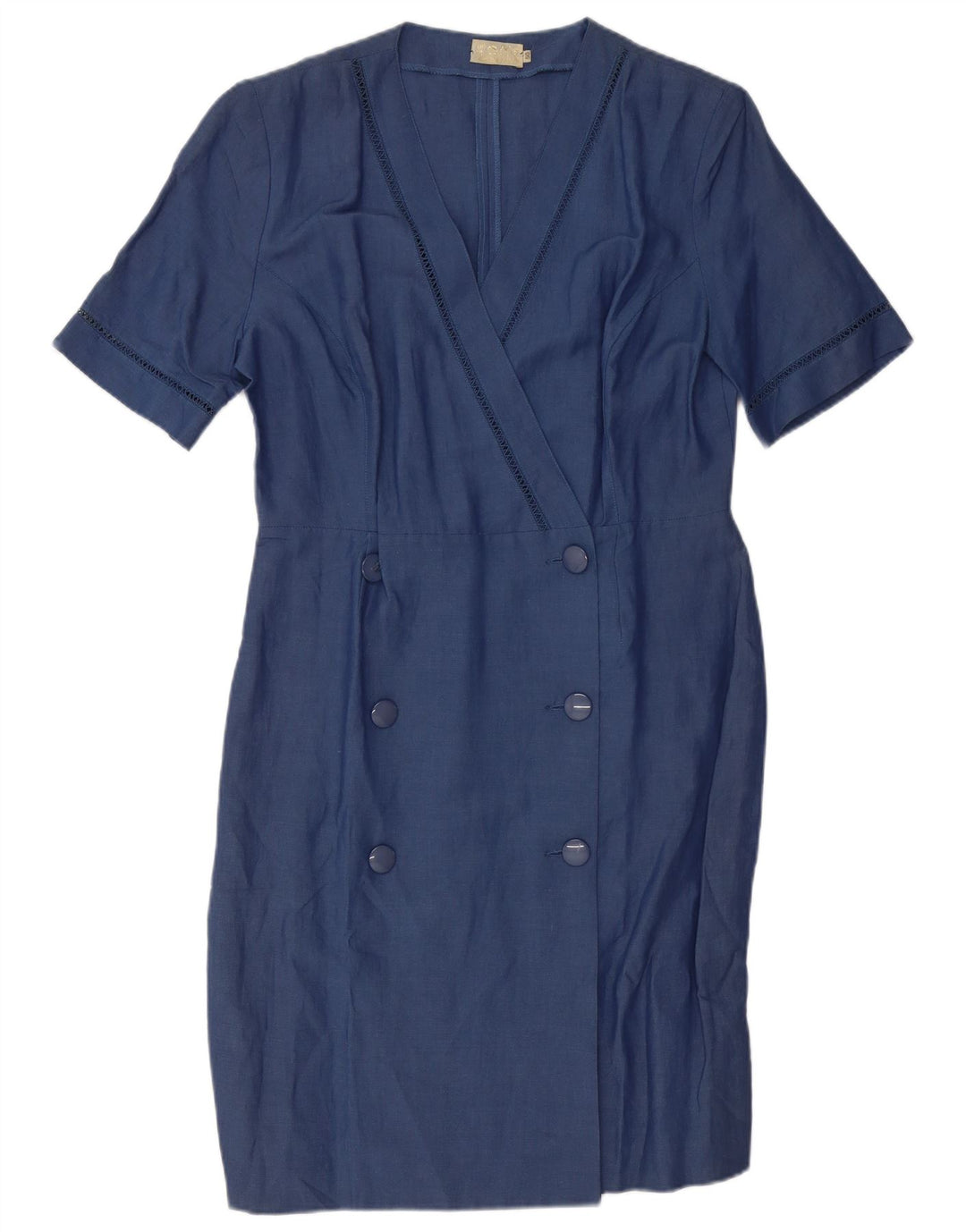Abito vintage da donna a portafoglio IT 50 XL Blu