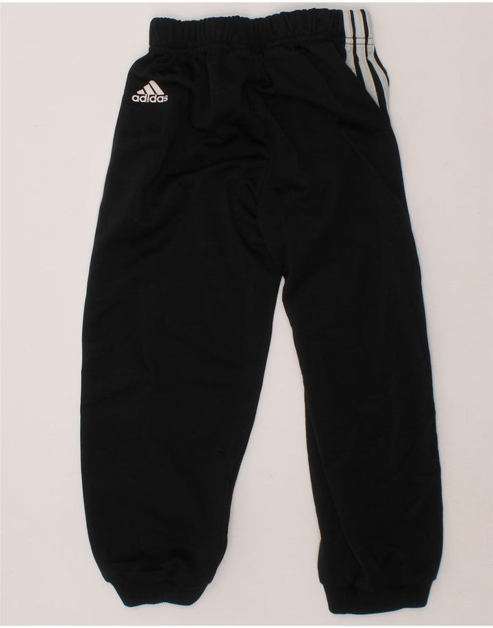 ADIDAS Boys Tracksuit Trousers Joggers 3-4 Years  Black Polyester Vintage Adidas and Second-Hand Adidas from Messina Hembry 
