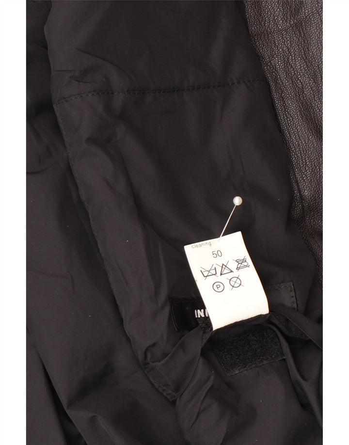 Giubbotto Bomber in Pelle da Uomo Gazzarrini IT 50Grande Pelle Nera