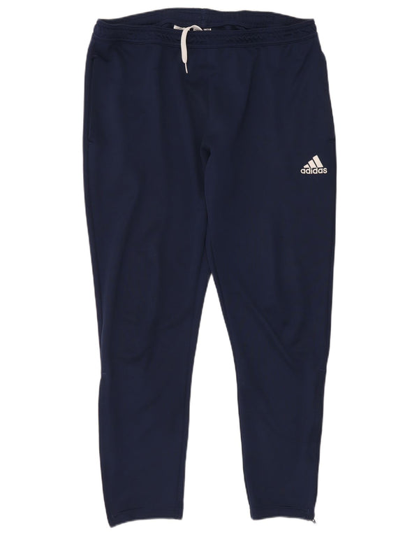 Pantaloni da tuta Adidas Aeroready da uomo XL in poliestere blu navy