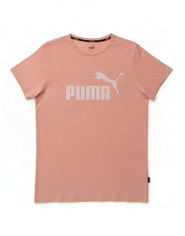 T-shirt grafica da donna Puma Top UK 12 cotone rosa medio