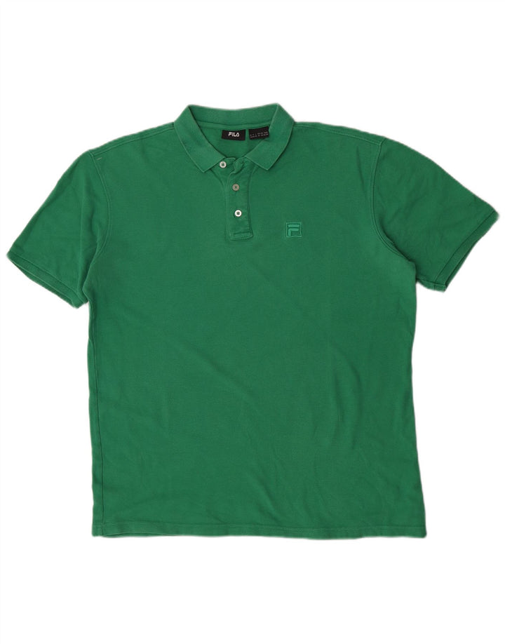 Polo da uomo Fila XL in cotone verde