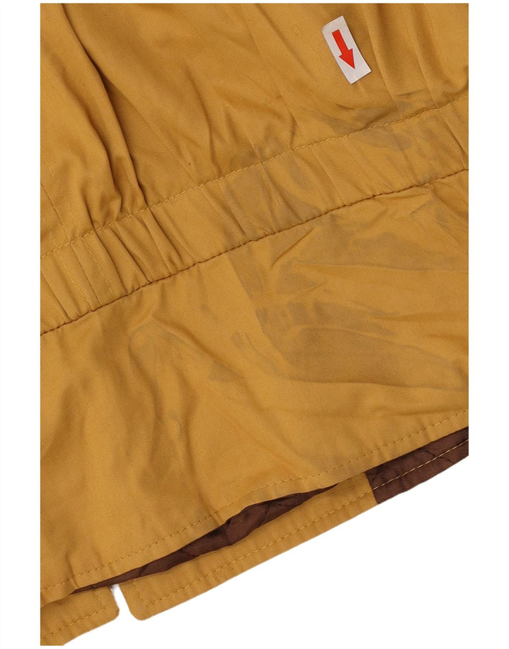 Bomber vintage da donna IT 42 in cotone giallo medio