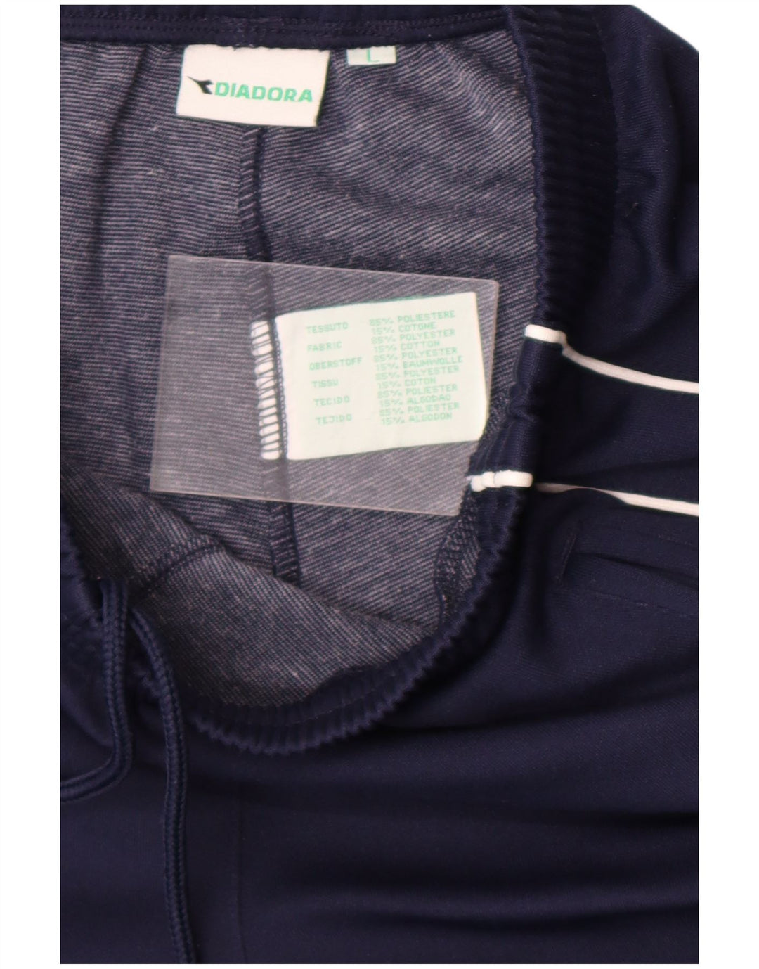 Pantaloni da tuta da uomo Diadora Joggers Large Blu Navy Poliestere