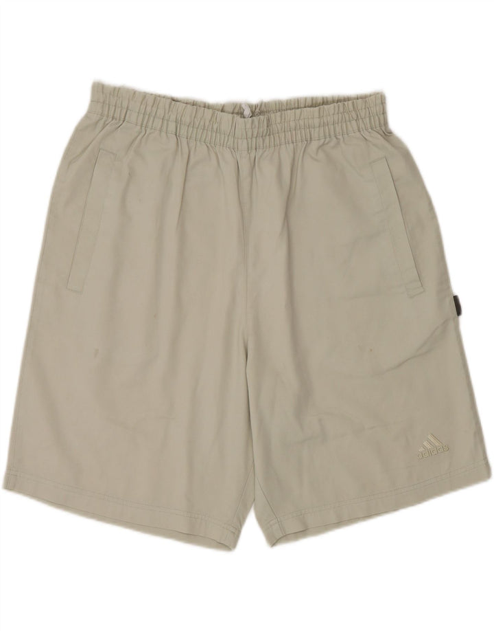 Pantaloncini chino da uomo Adidas Large W34 poliestere beige