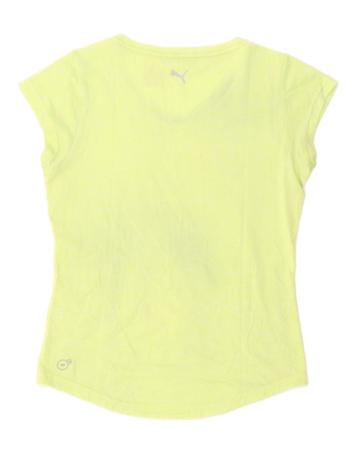 PUMA Womens Graphic T-Shirt Top UK 12 Medium  Green Vintage Puma and Second-Hand Puma from Messina Hembry 