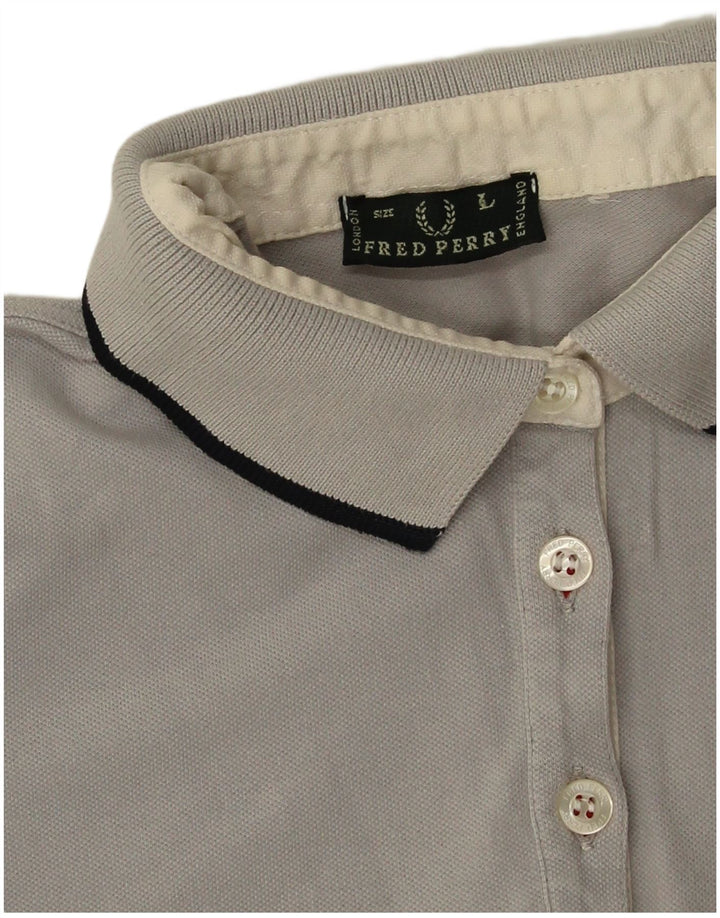 Polo da donna Fred Perry UK 14 grande grigia