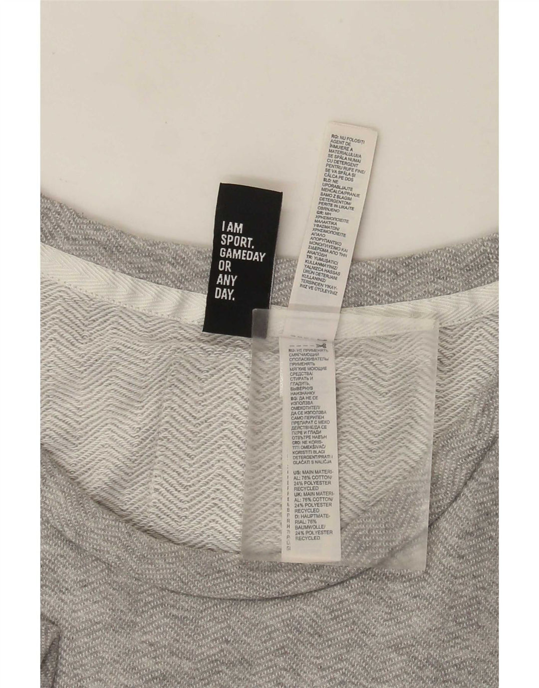 T-shirt grafica da uomo Adidas Top in cotone chiazzato grigio medio