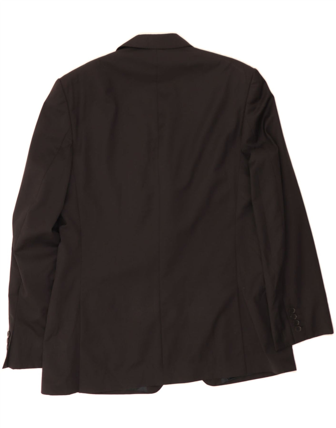 JAEGER Mens 3 Button Blazer Jacket UK 42 XL Black Wool Vintage Jaeger and Second-Hand Jaeger from Messina Hembry 