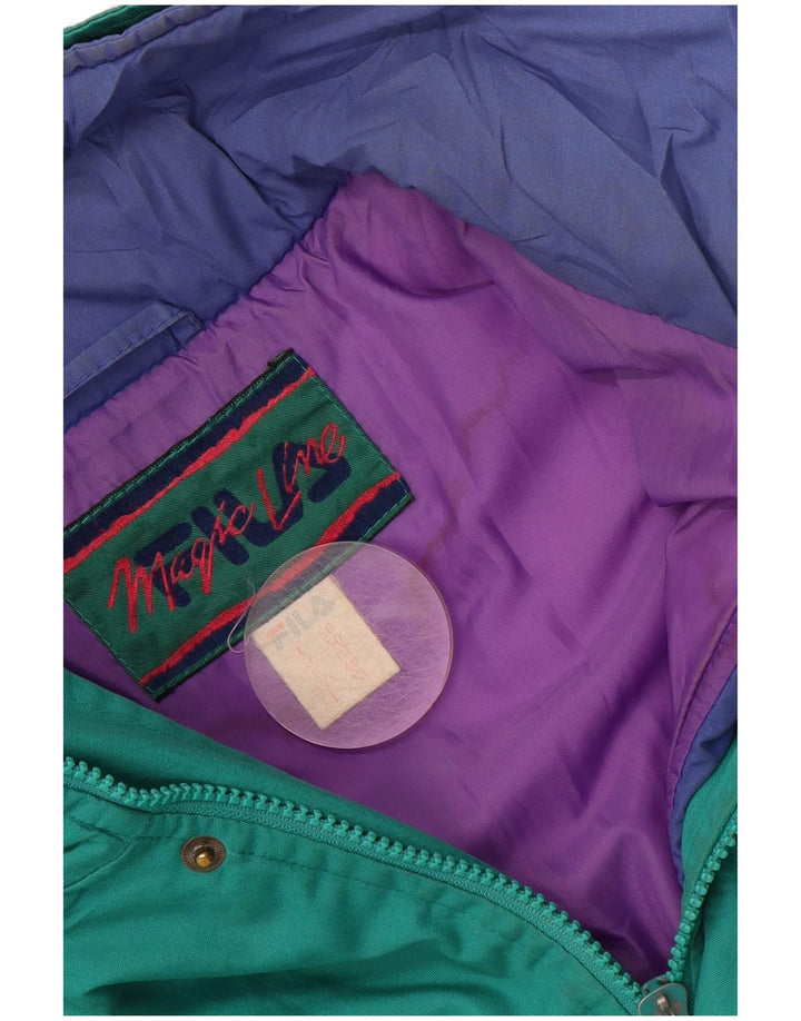FILA Mens Windbreaker Jacket US 40 Large Green Winter