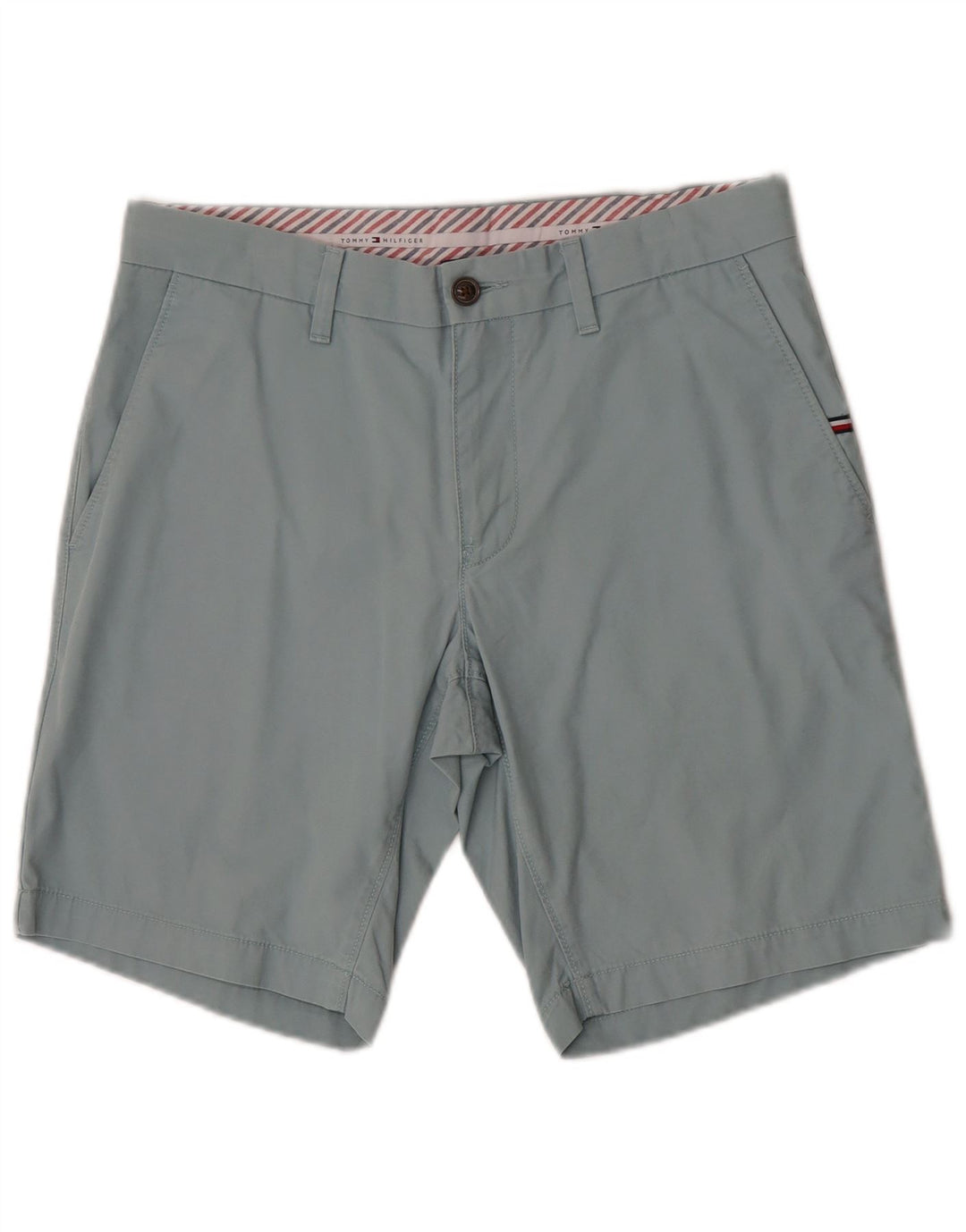 Pantaloncini chino da uomo Tommy Hilfiger W32 cotone blu medio