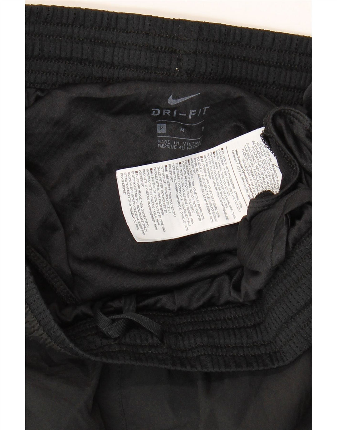 Pantaloncini sportivi Nike Dri Fit da uomo, poliestere medio nero