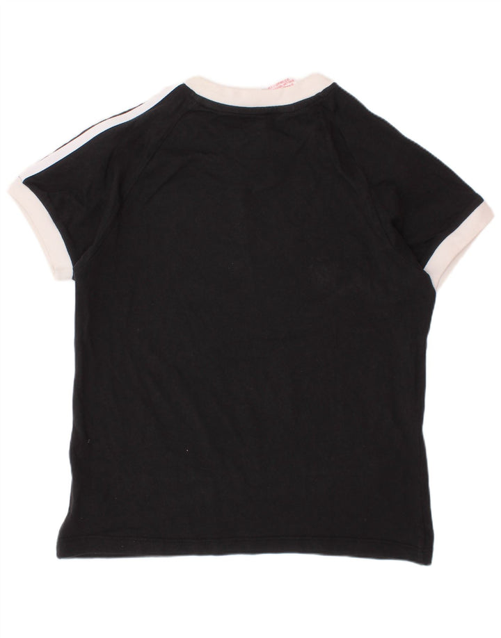 T-shirt ADIDAS per ragazzi 7-8 anni XS in cotone nero