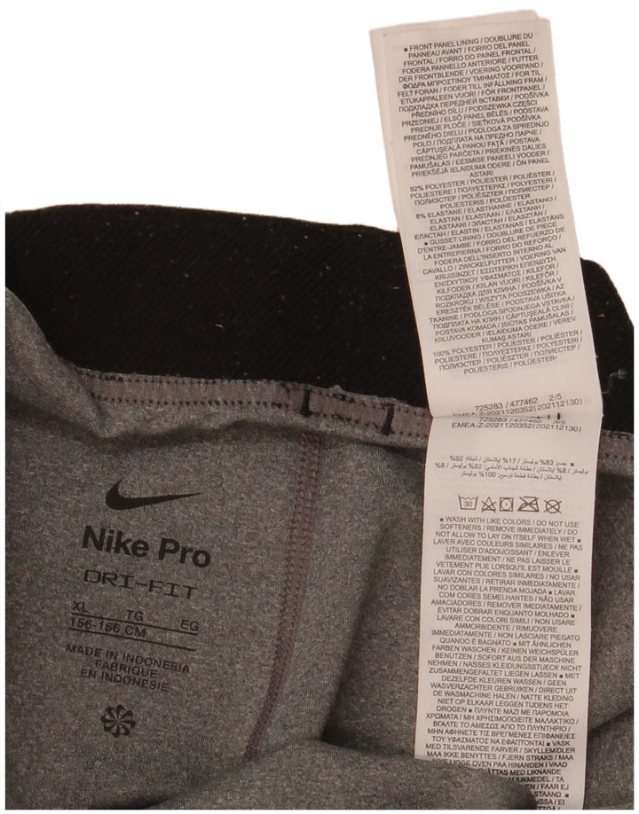 Leggings Nike Dri Fit per ragazze 13-14 anni XL Poliestere grigio