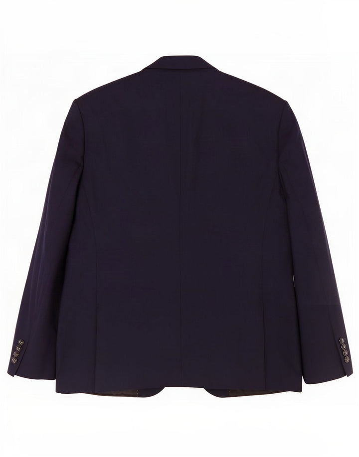 Giacca blazer da uomo a 2 bottoni Zara EU 56 XL poliestere blu navy