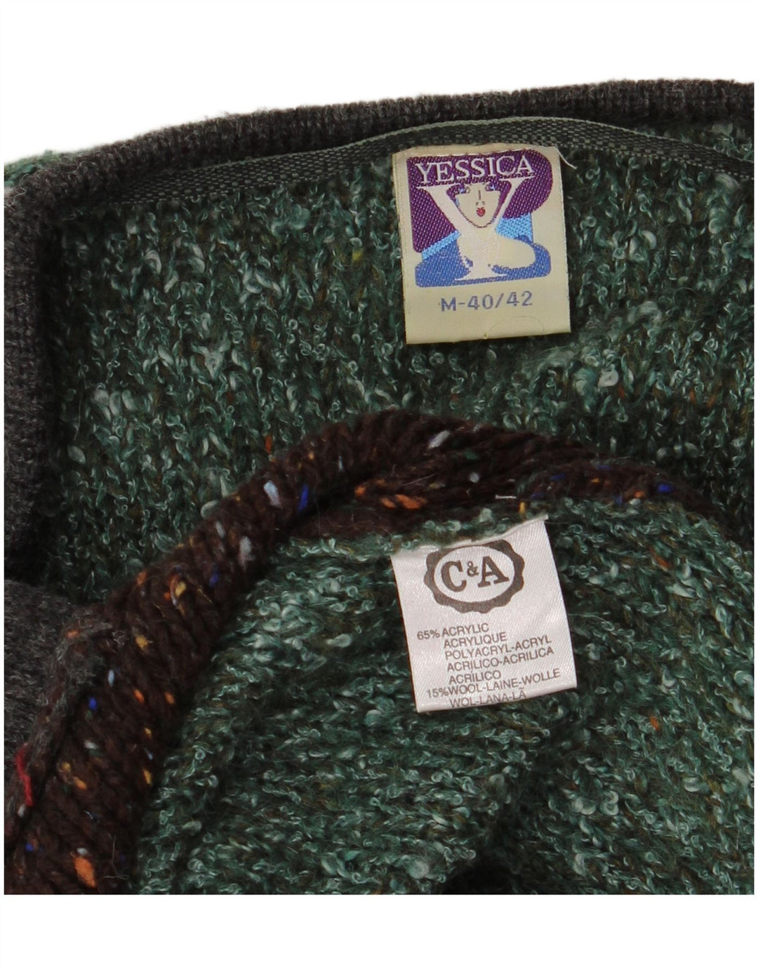 Maglione cardigan lungo oversize da donna Yessica EU 40/42 Verde medio