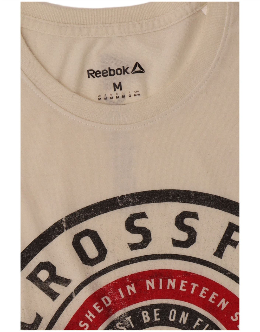 T-shirt grafica da uomo Reebok Top bianca media