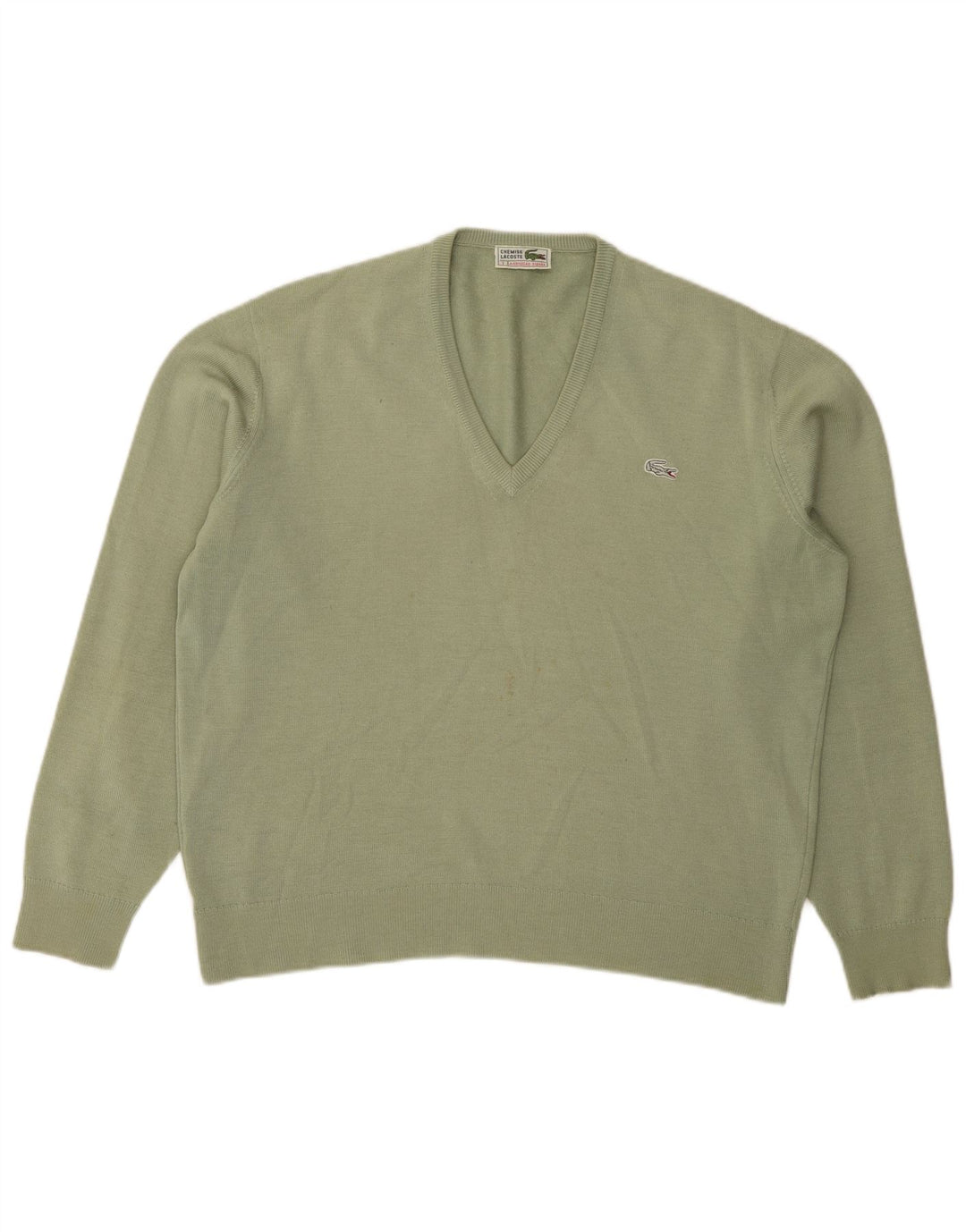 Maglione maglione con scollo a V da uomo Lacoste taglia 7 2XL verde